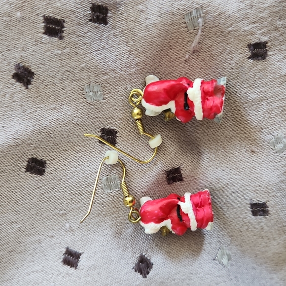 Christmas mice earrings - Picture 2 of 2